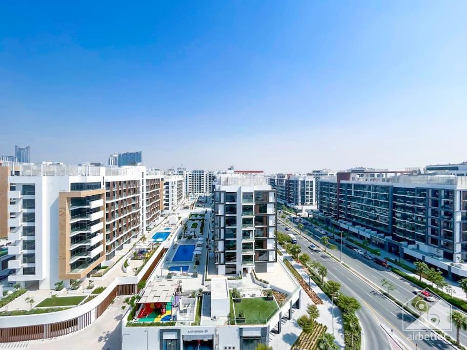 두바이 Elegant Meydan Studio With Balcony Views 아파트 외부 사진